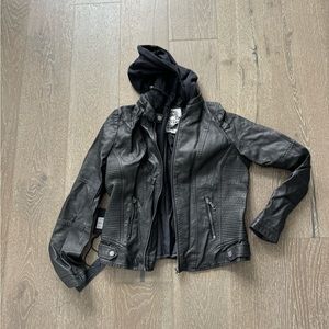 Made by Johnny faux leather moto jacket